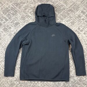 Nike Tech Pack Flex Fleece  Heather‎ Black Pullover Hoodie Large 928487 010